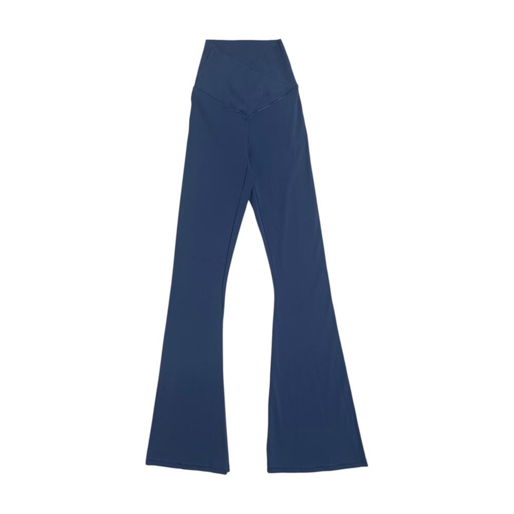 Offline By Aerie Real Me Flare Pants Womens X Small Blue High Rise Yoga Athletic